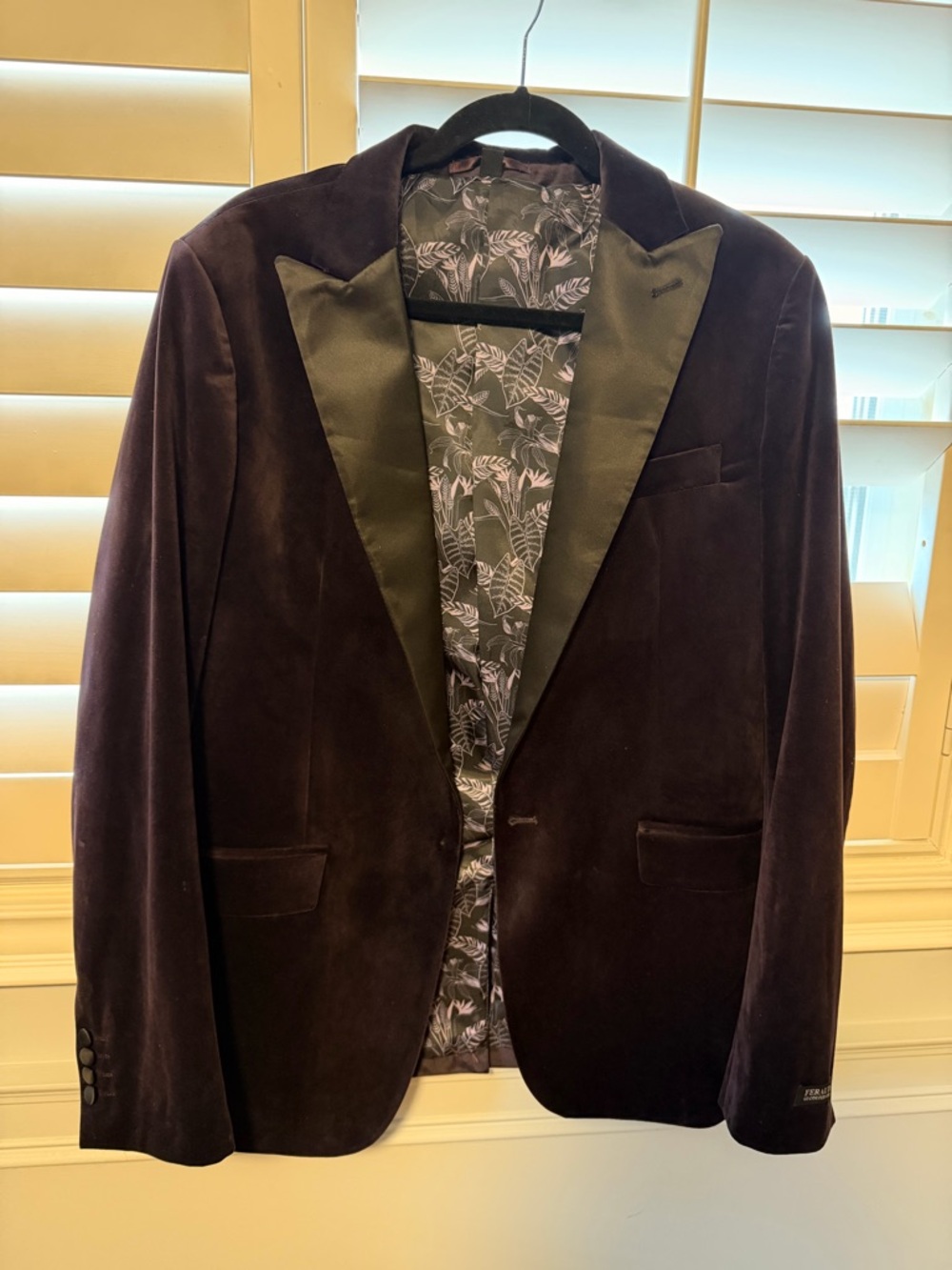 Men's GIANNI FERAUD velvet jacket
